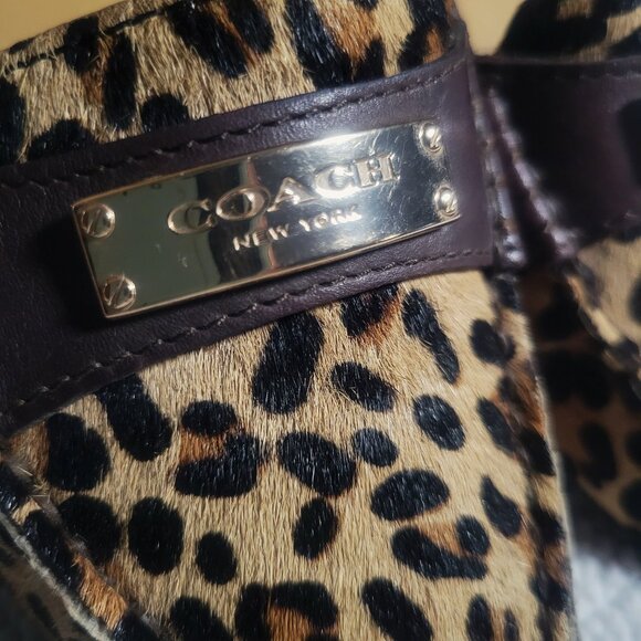 Coach Fredrica Leopard Print Slip-On Driving Loafer Flats - Picture 3 of 11